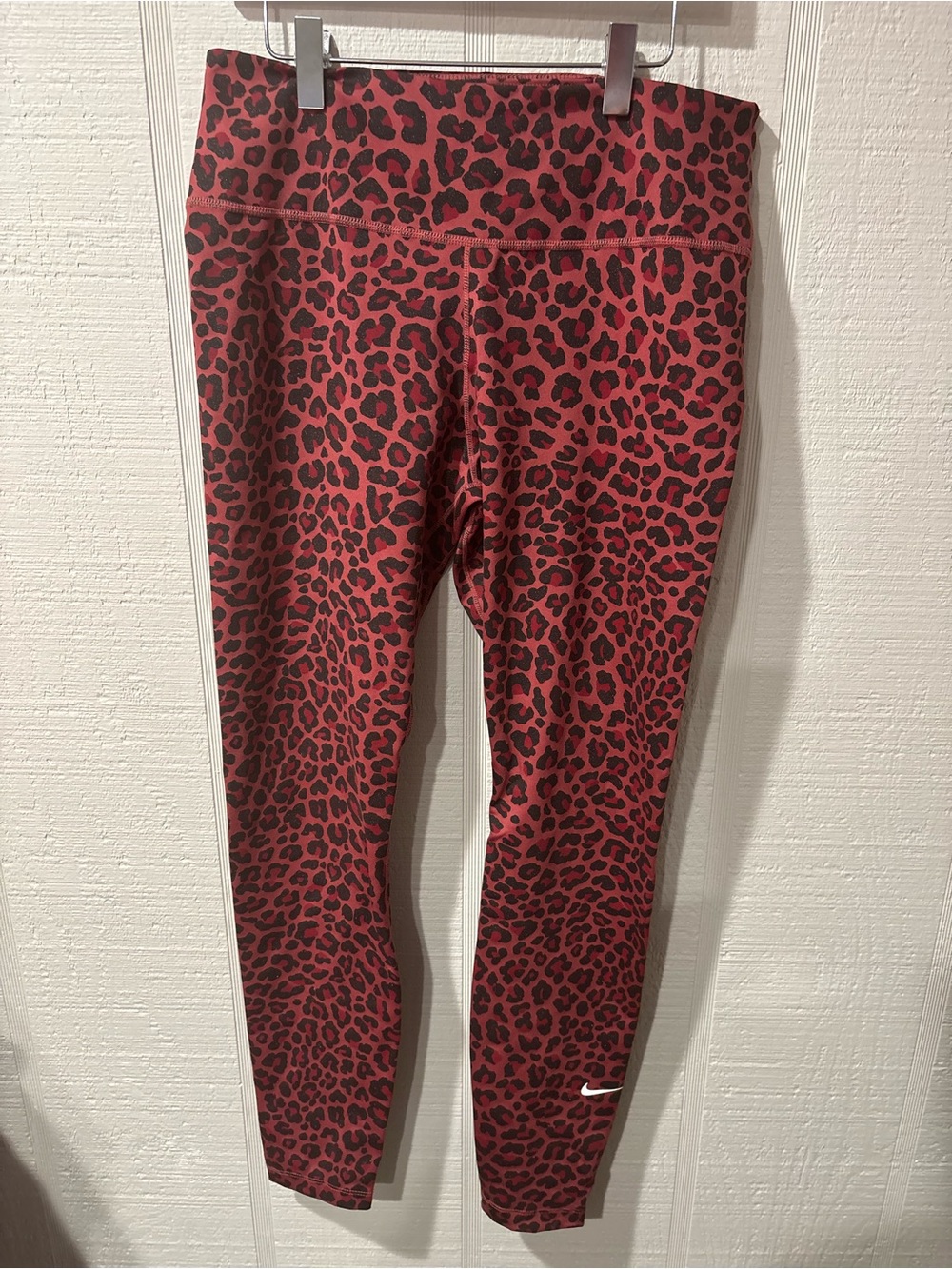 Nike Red Leopard Print Leggings